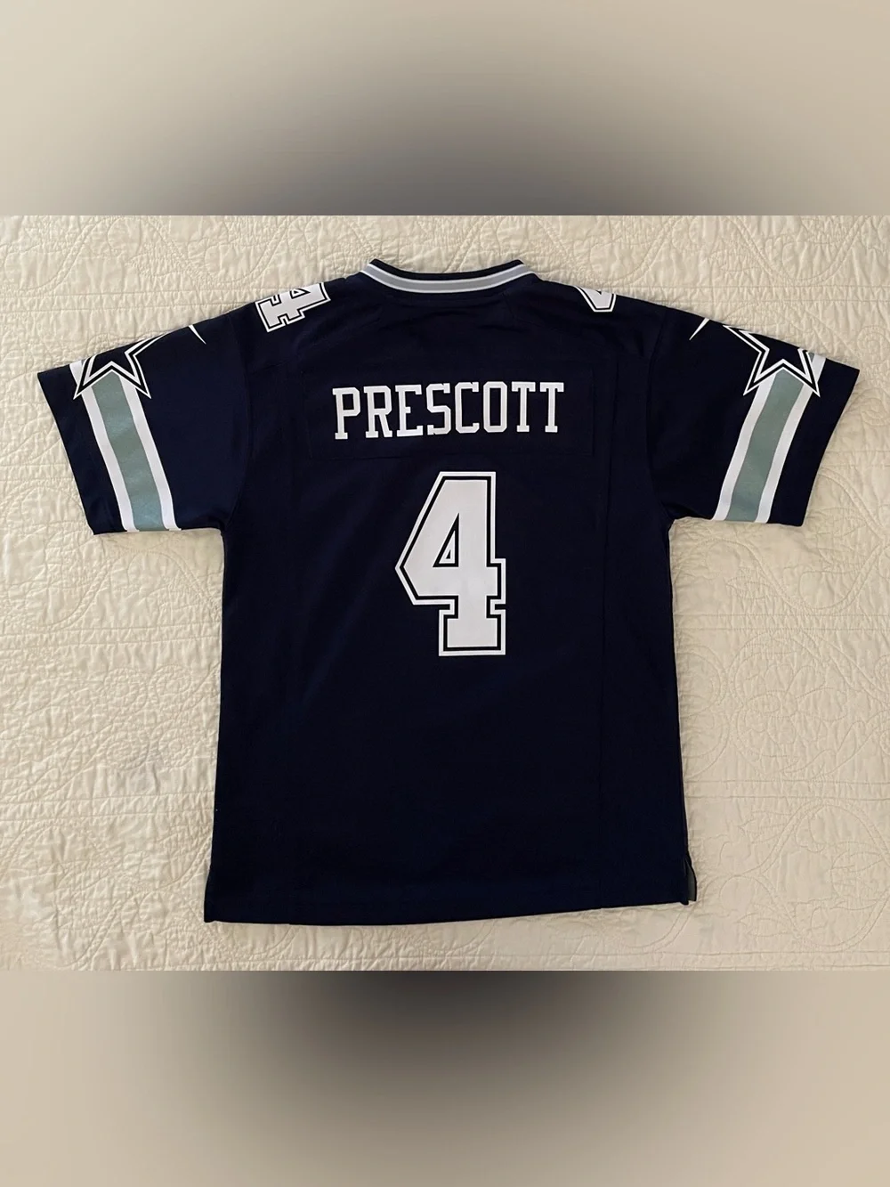 Nike NFL Youth #4 Dak Prescott Dallas Cowboys Game Jersey On Field Youth Size M